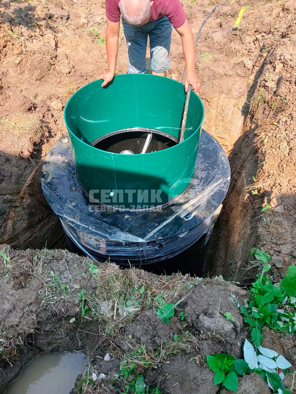 Фото септика в монтажной яме